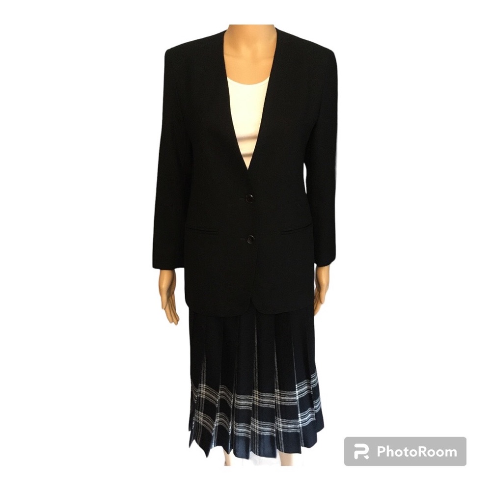 Pendleton Vintage Virgin Wool Suit with Pleated Skirt